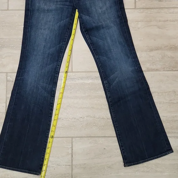 7FAM 7 FOR ALL MANKIND Bootcut Medium Blue Wash Boot cut Jeans 29 Denim Vintage - Picture 6 of 14